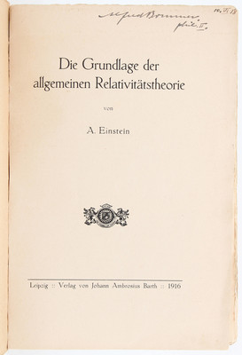 Einstein, Grundlage der Relativitätstheorie