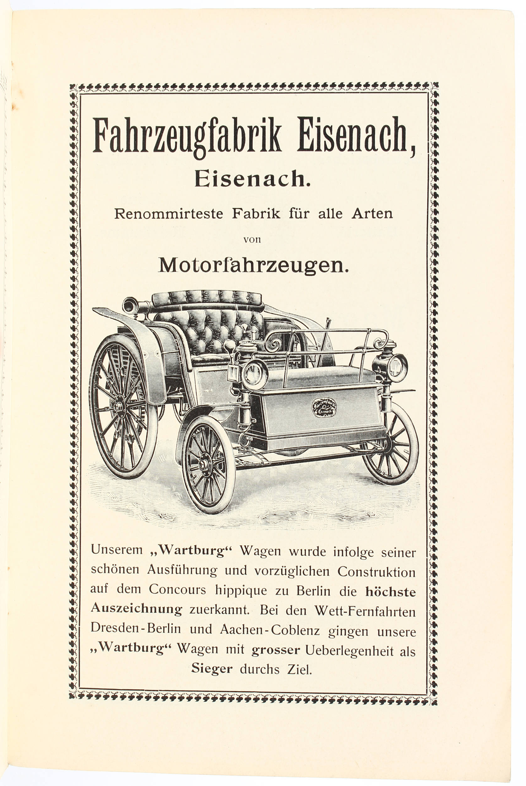 Müllendorff, Die Automobilen