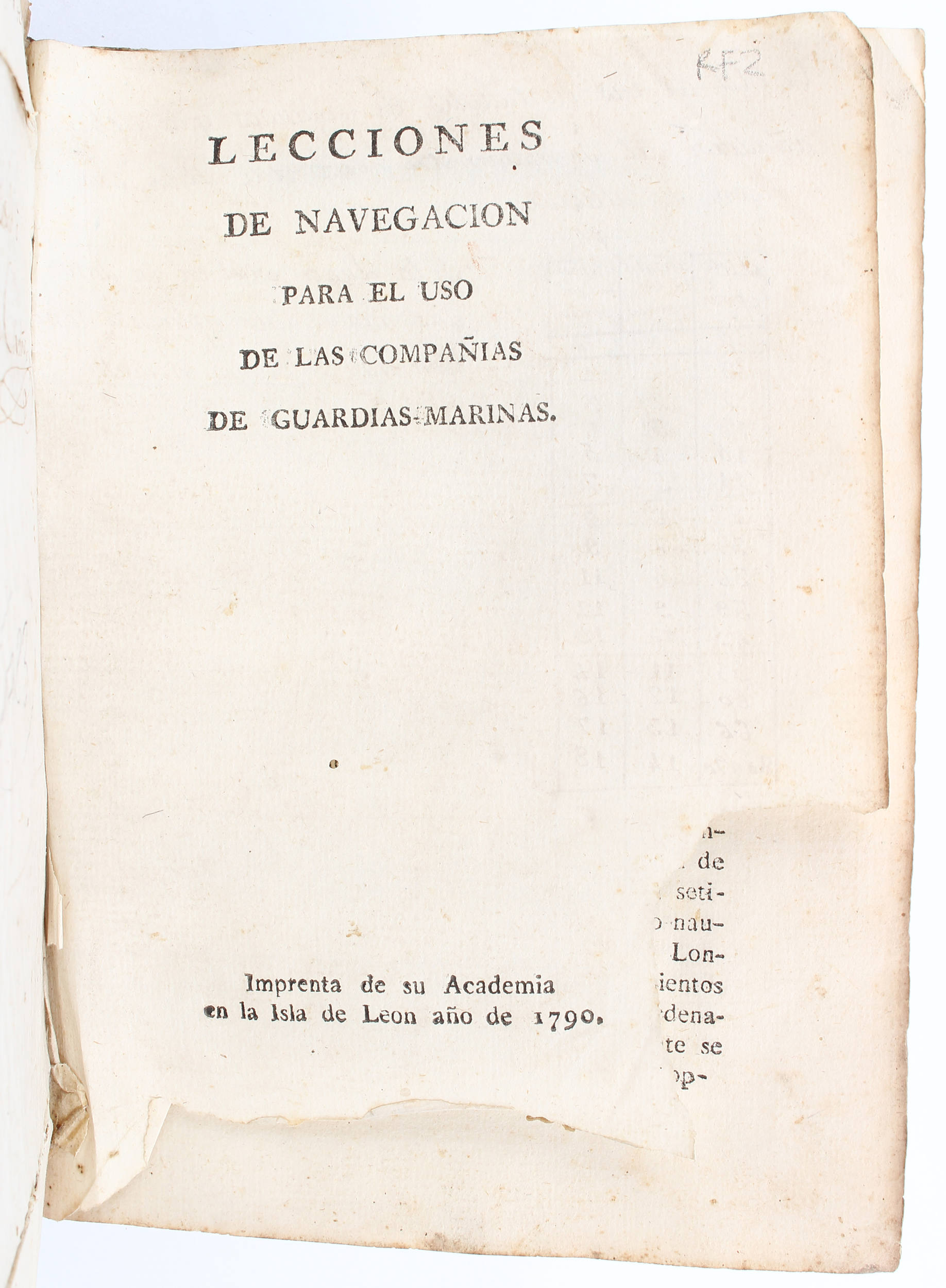 (Mazarredo), Lecciones de navegacion
