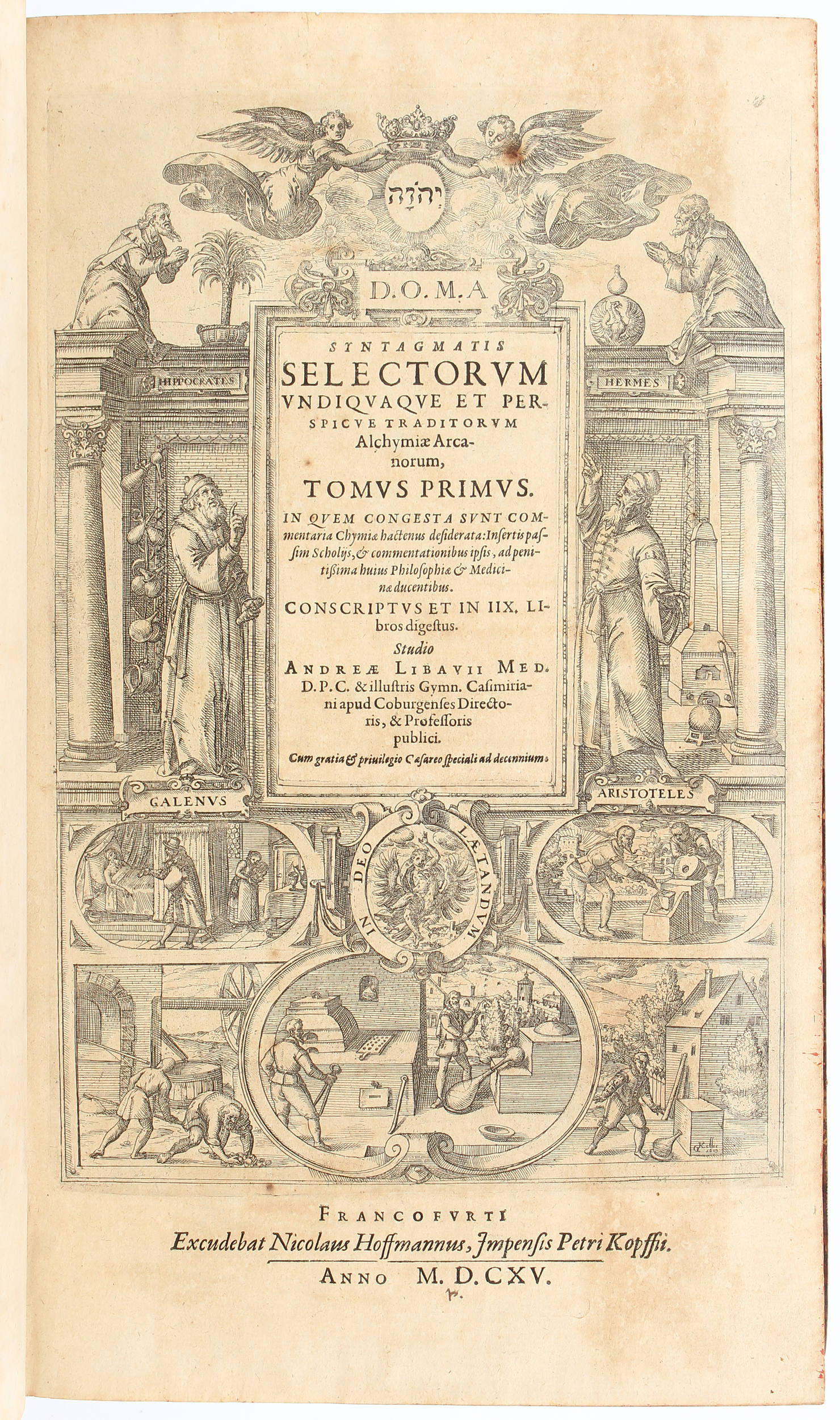Libavius, Syntagmatis selectorum tomus