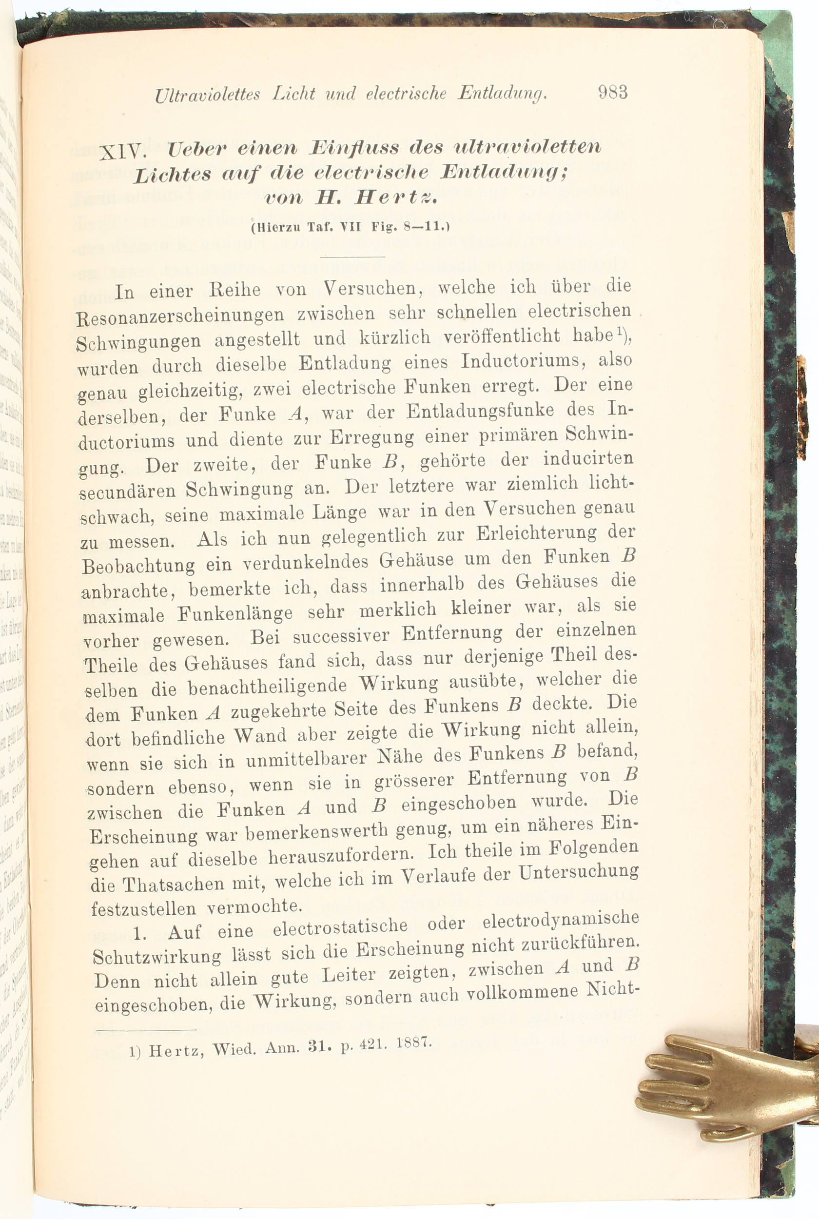 Hertz, Schwingungen (in: Ann. Phys. 31)