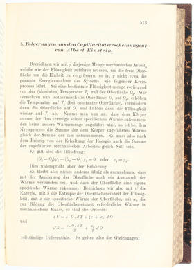 Einstein, Folgerungen (in: Ann. Phys. 4)