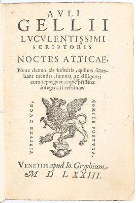 Gellius, Noctes atticae