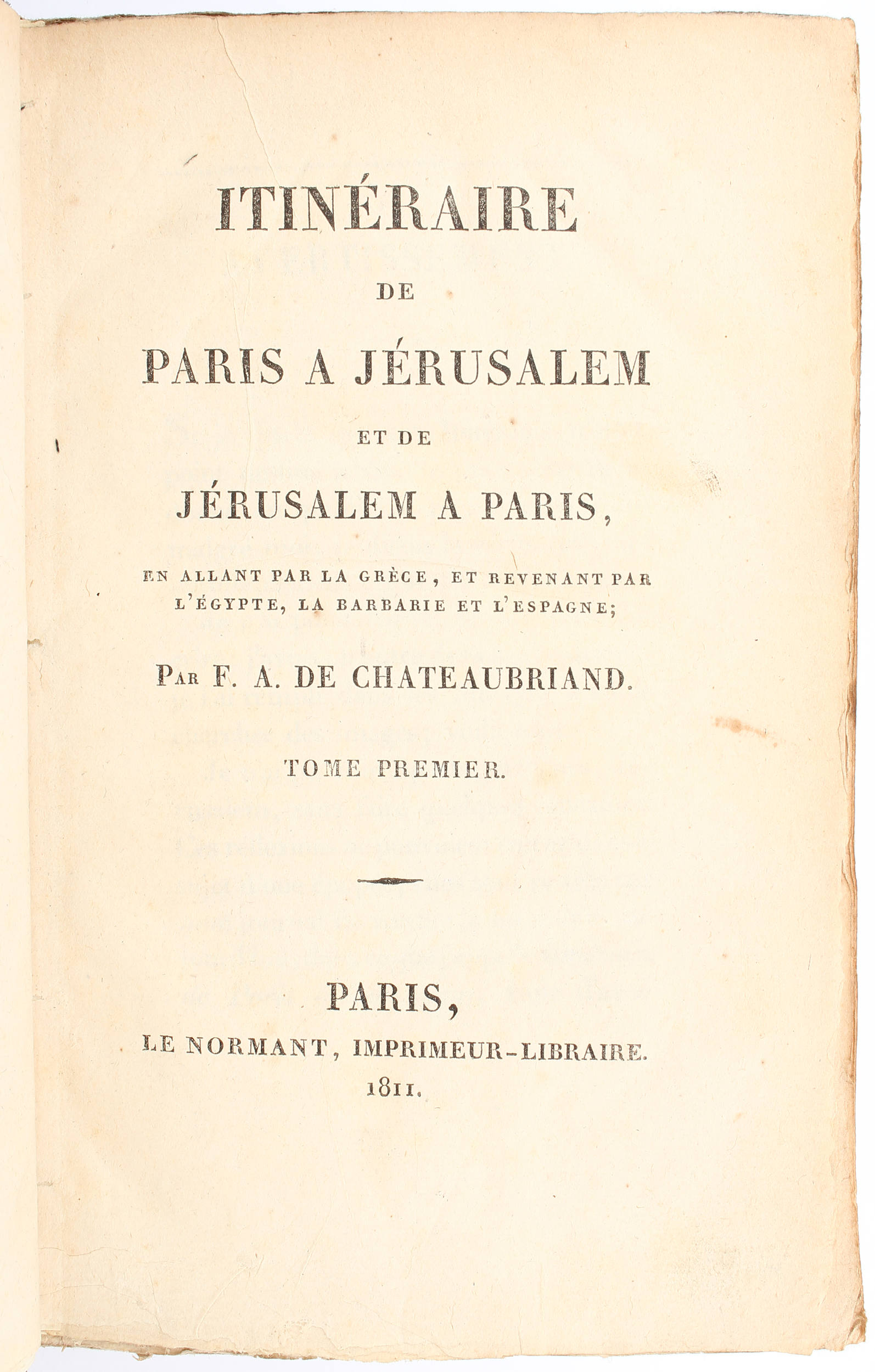 Chateaubriand, Itinéraire / 8 Bde.