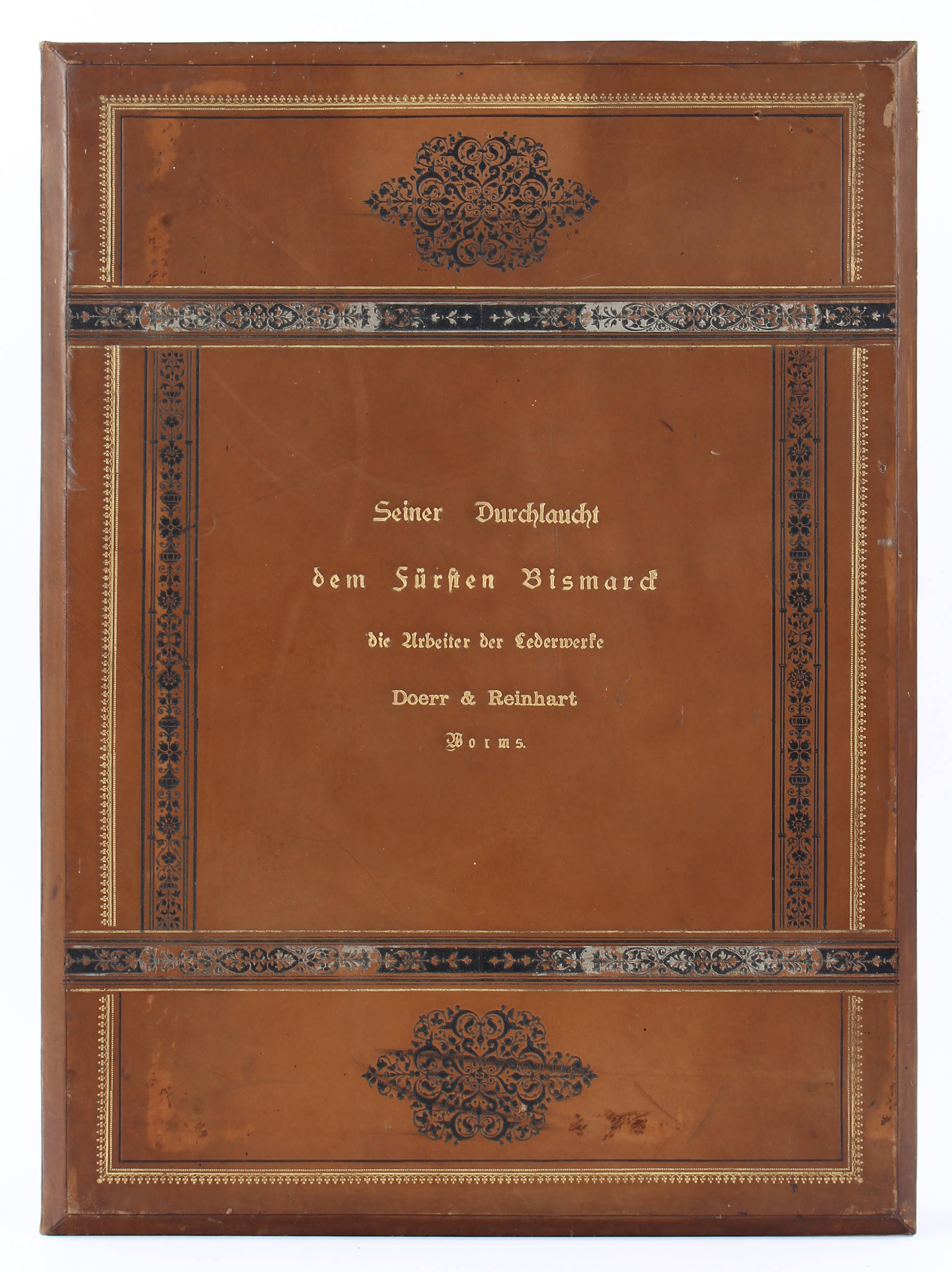Worms, Glückwunschadresse Dörr & Reinhart. 1895