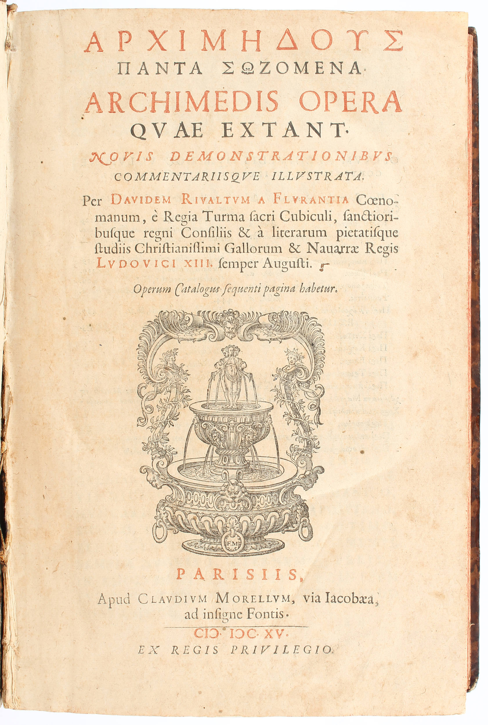 Archimedes, Opera. 1615