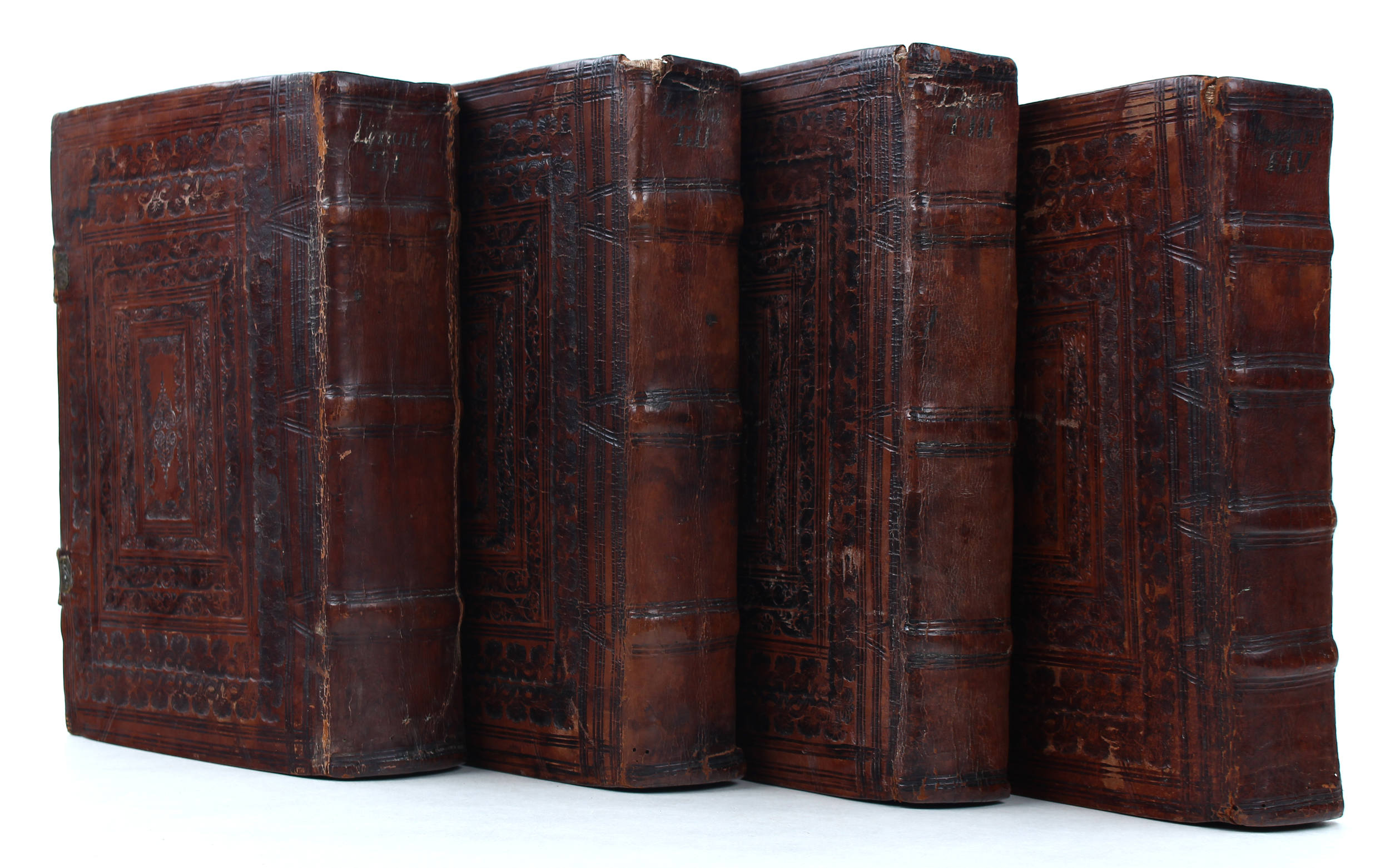 Biblia latina (Nicolaus de Lyra). 4 Bde.