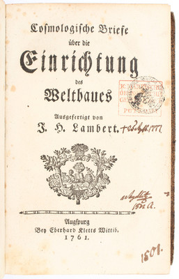 Lambert, Cosmologische Briefe