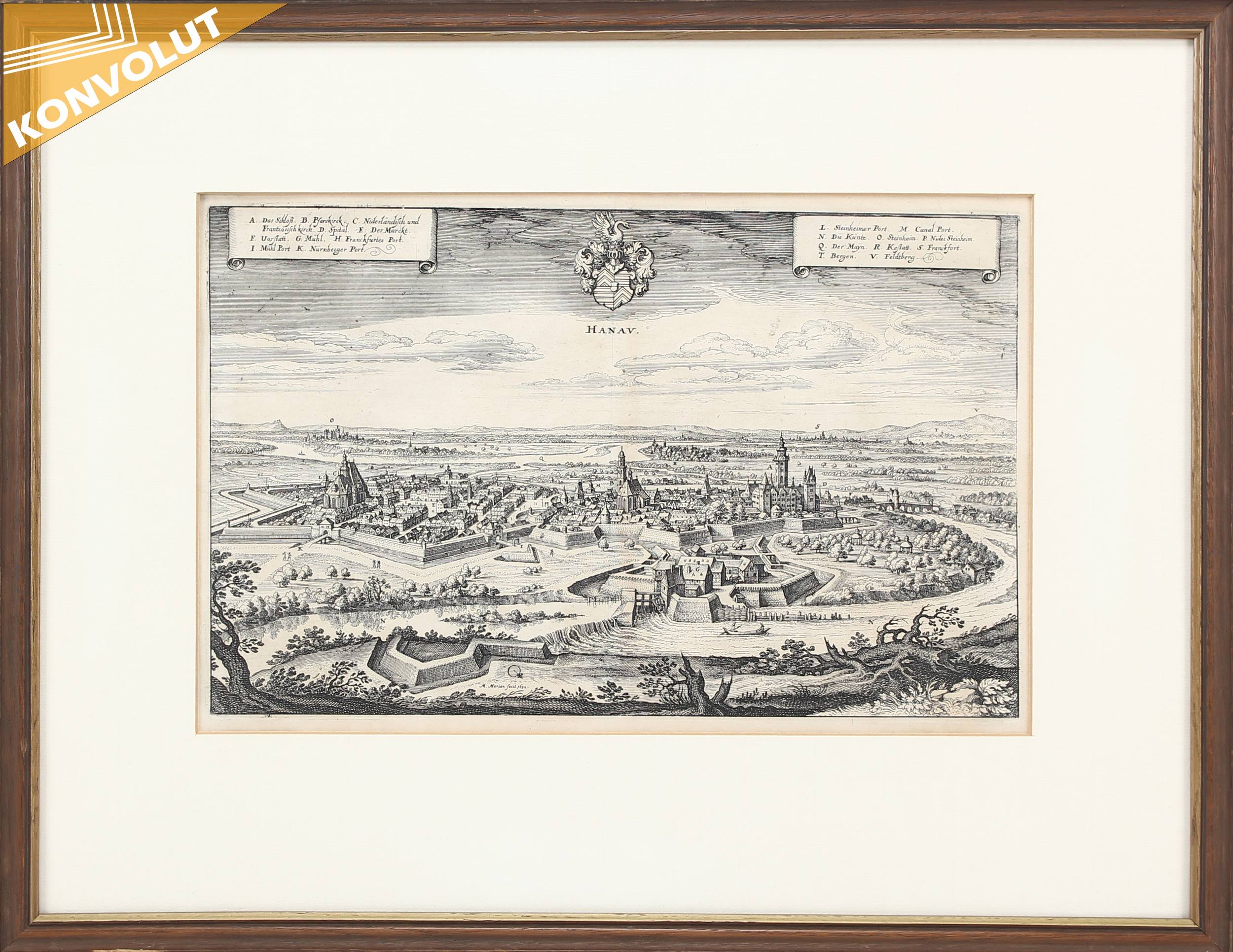 Hessen. 14 Bll. Ansichten. (Merian). Ger.