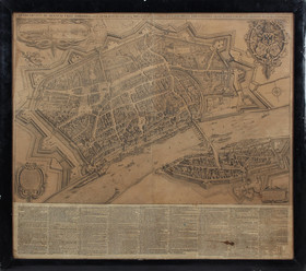 Frankfurt. Großer Plan mit Text. Merian-Jäger. Ger.