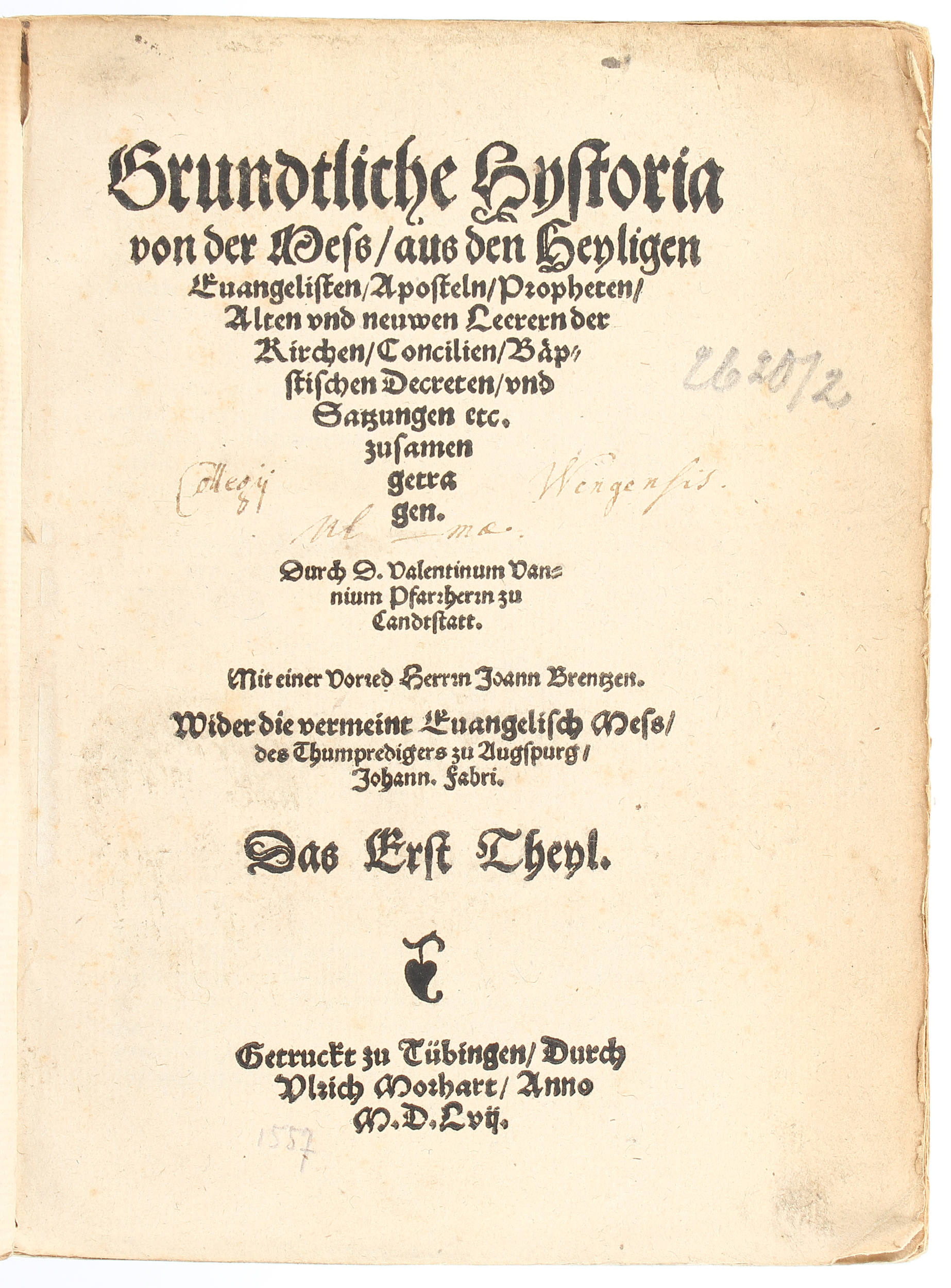 Wanner, Grundtliche Hystoria