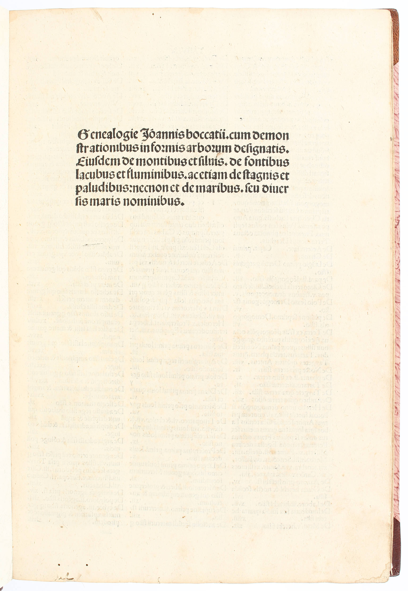 Boccaccio, Genealogiae deorum