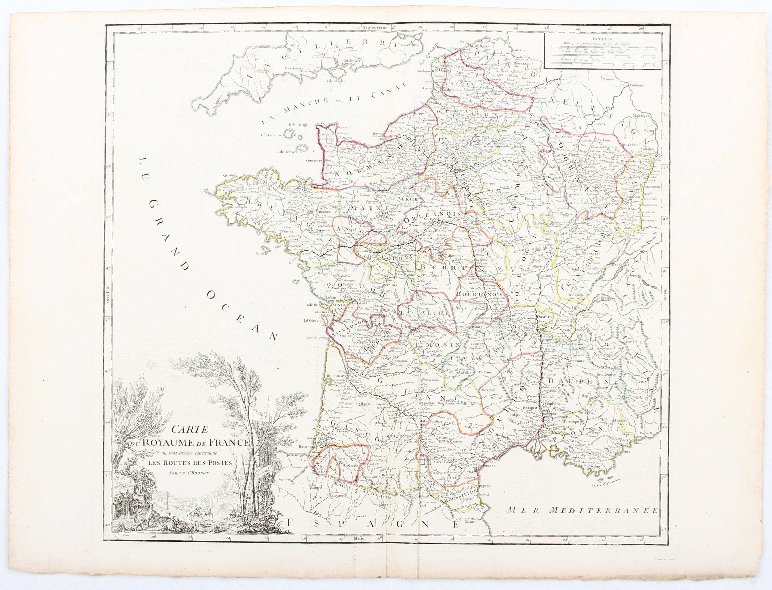 Frankreich. Ca. 115 Bll. Karten. Robert