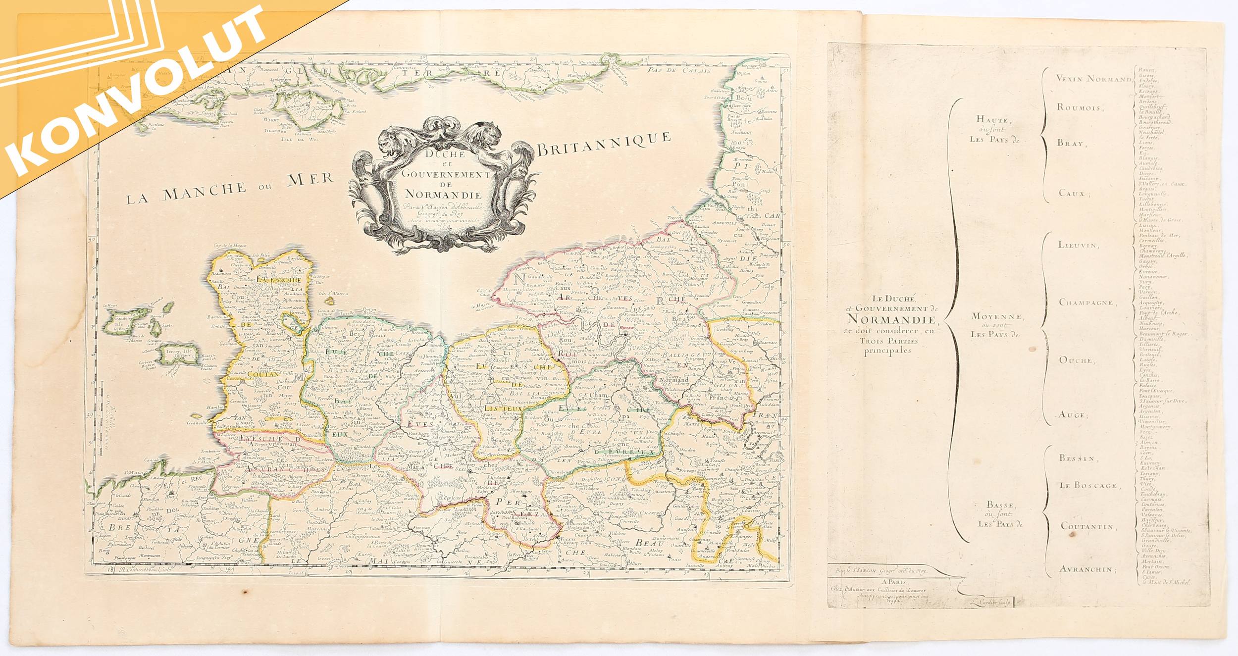 Normandie. / 8 Bll. Sanson