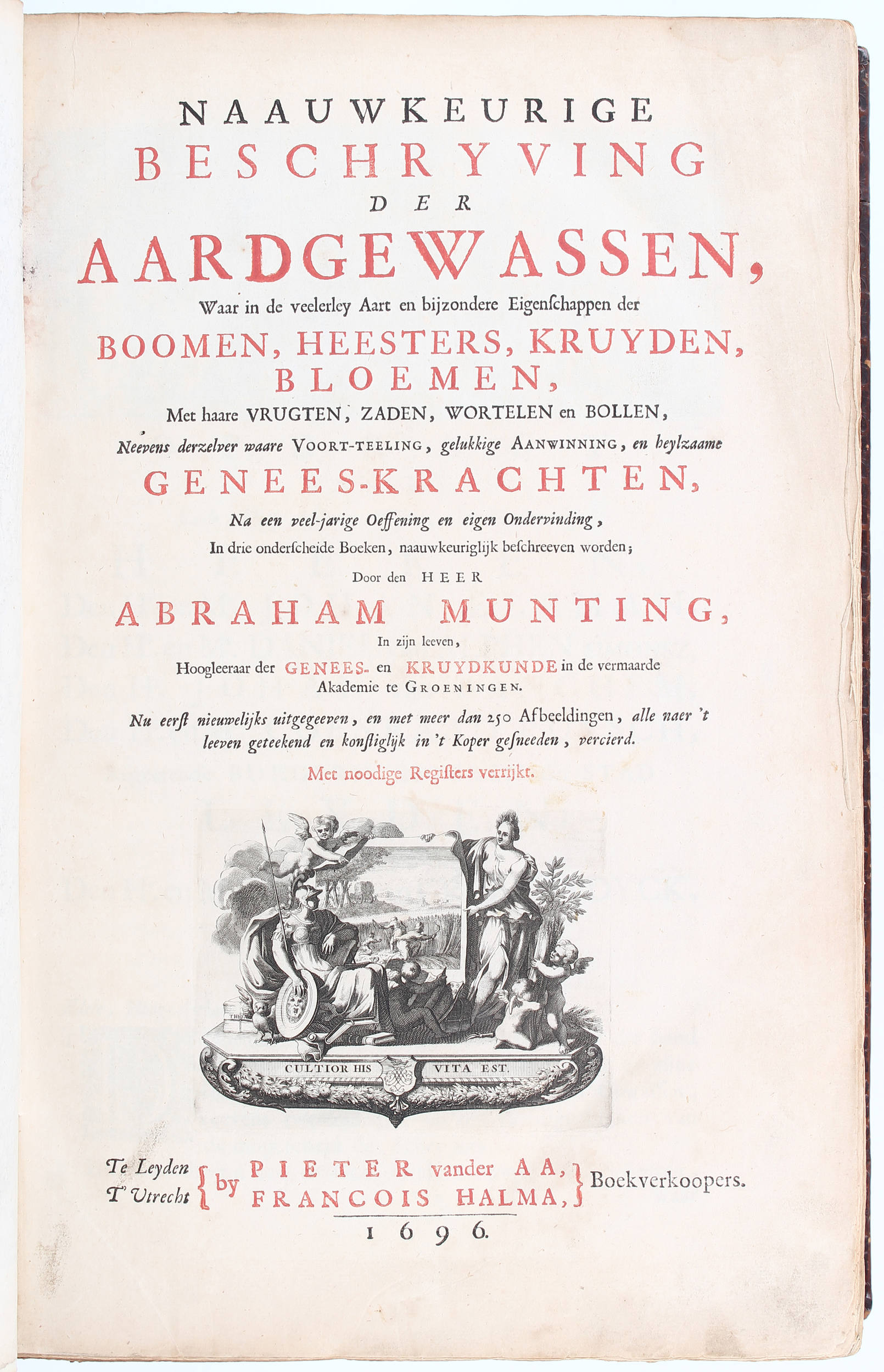 Munting, Beschryving der Aardgewassen