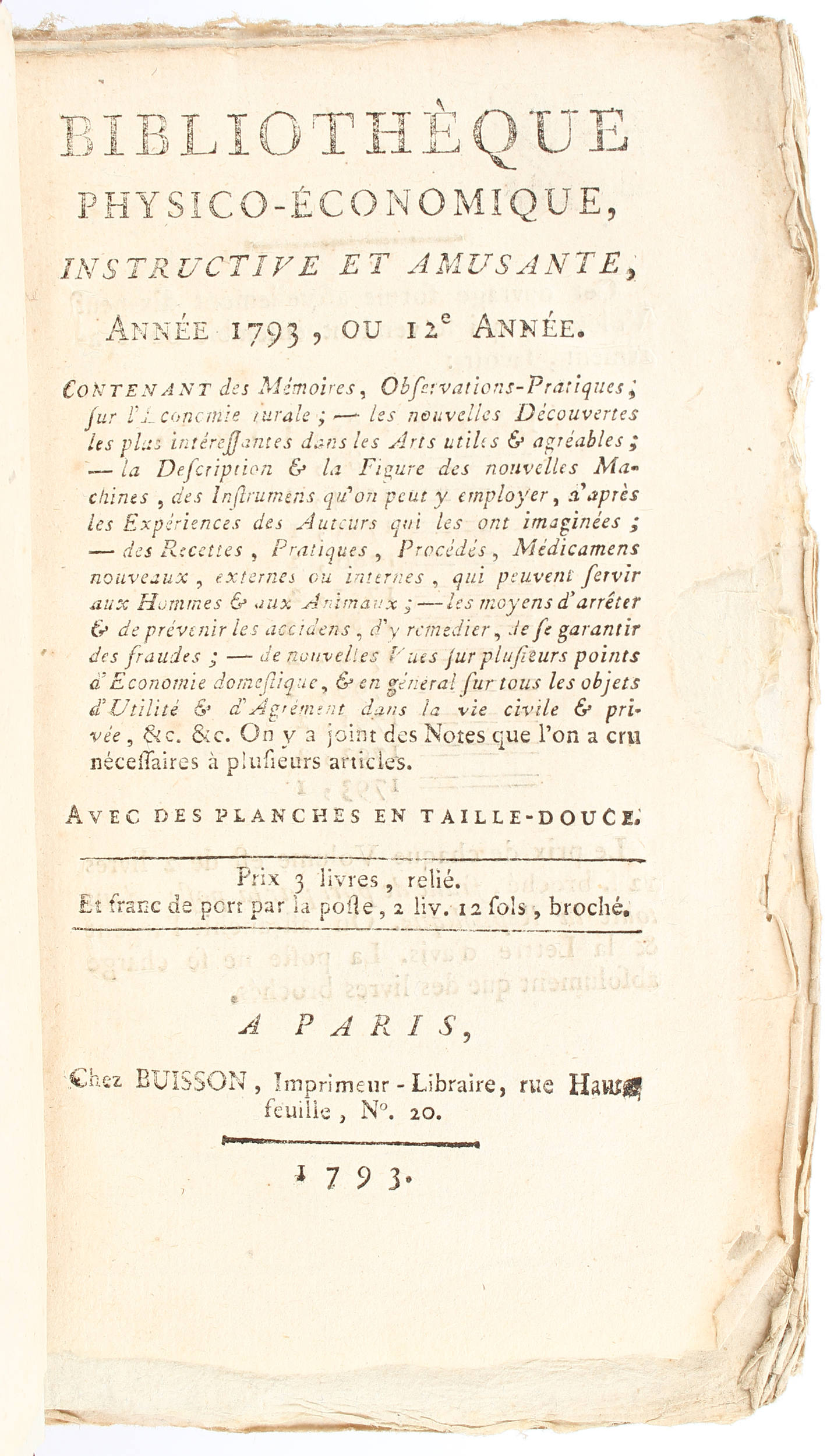 Bibliothèque physico-économique