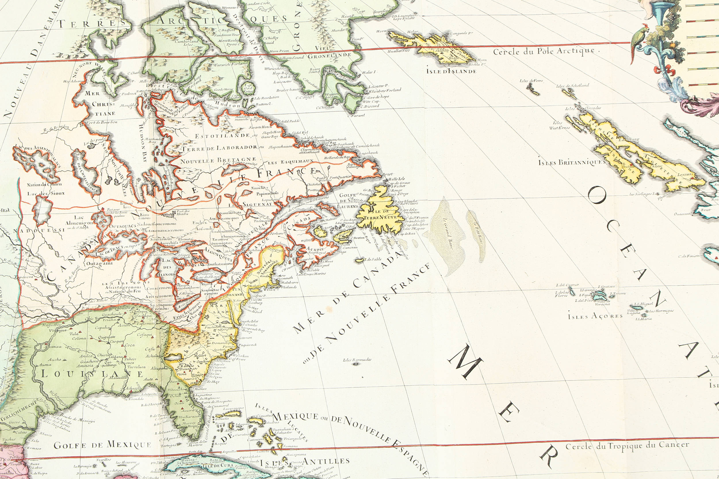 Amerika. Jaillot-Desnos 1782. Rolle