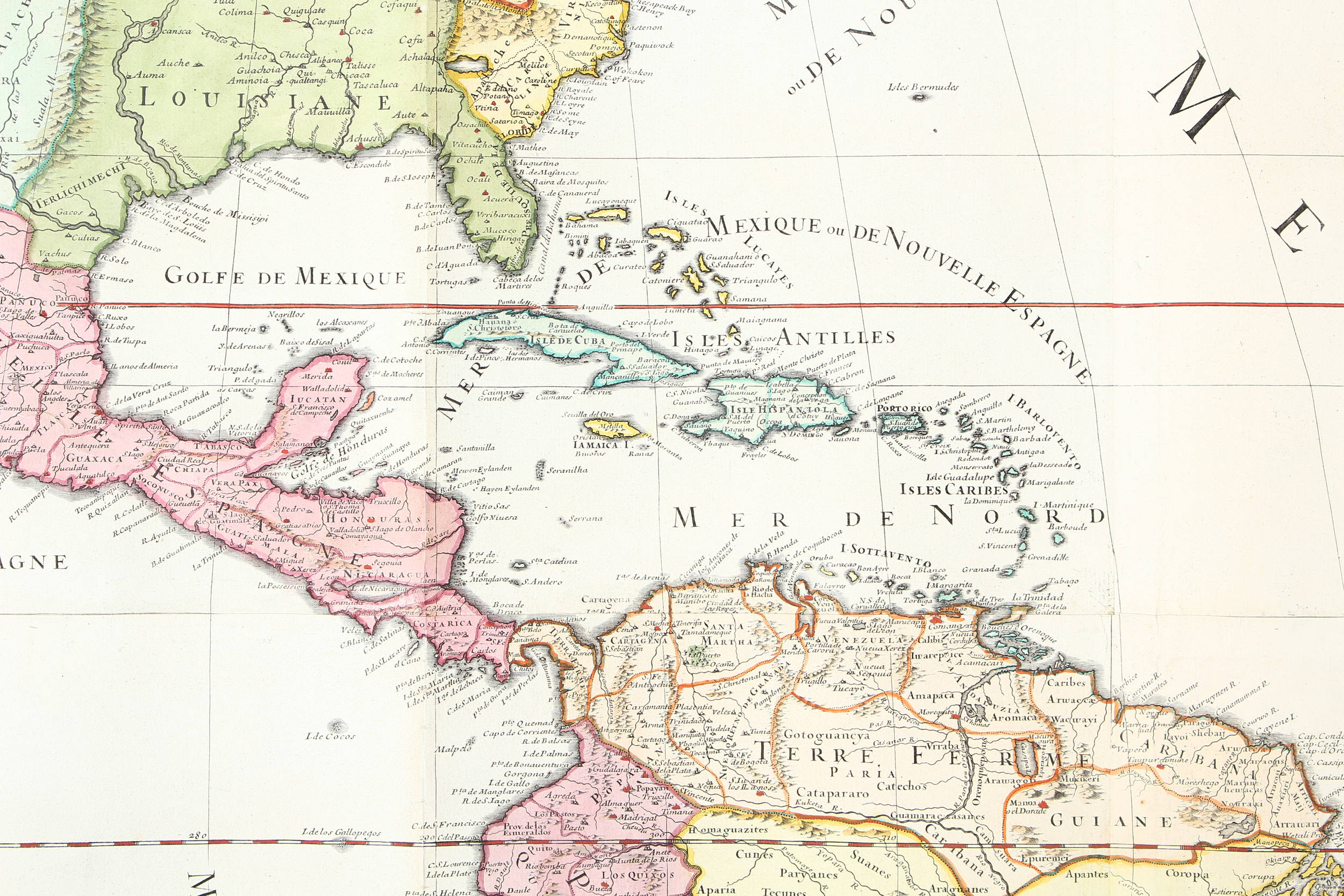 Amerika. Jaillot-Desnos 1782. Rolle