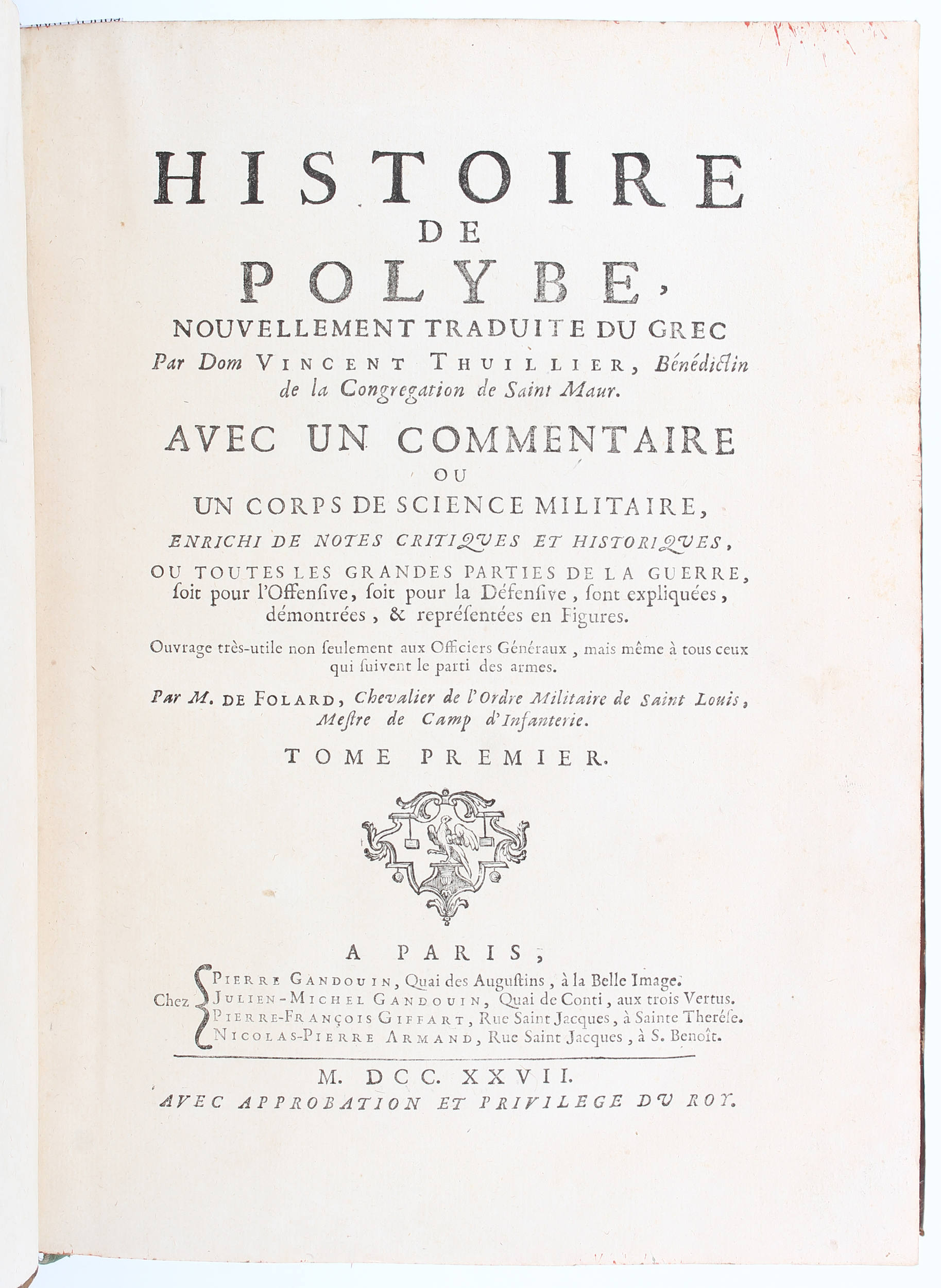 Polybios, Histoire. 6 Bde.