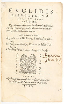 Euclid, Elementorum libri XV.