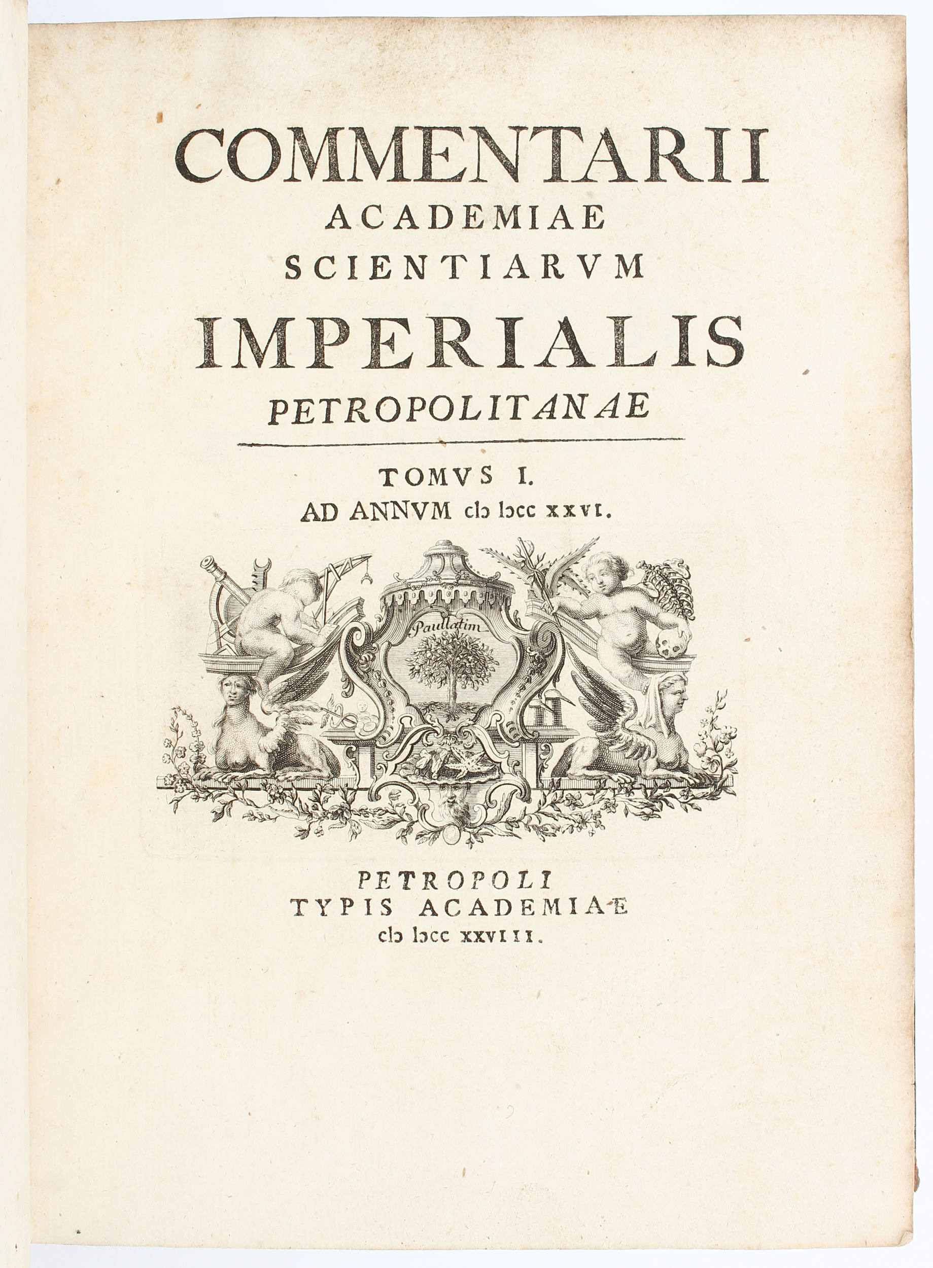 Commentarii Acad. Petropolitanae. 6 Bde.