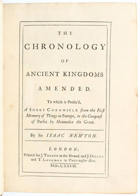Newton, Chronology of ancient kingdoms