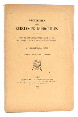 Curie, Substances radioactives