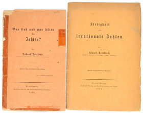 Dedekind, Was sind Zahlen / Stetigkeit. 2 Bde.