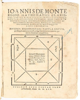 Regiomontanus, Tabulae. 1559