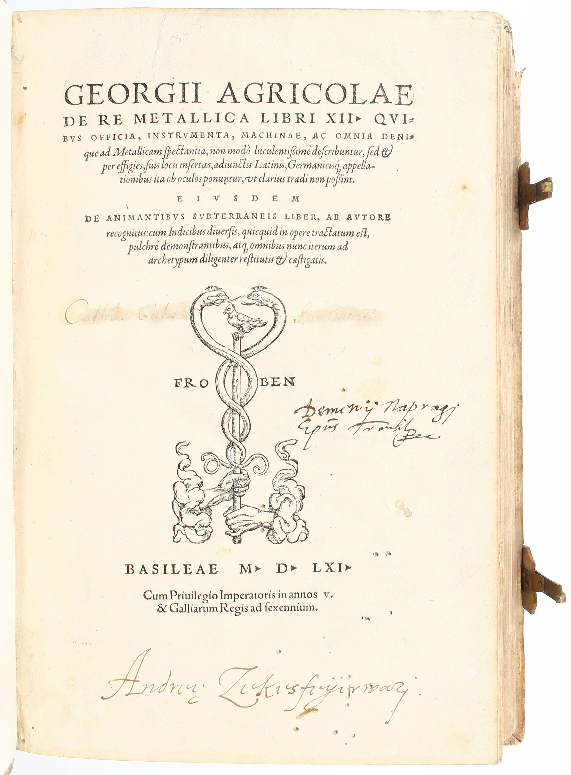 Agricola, De re metallica. 1561