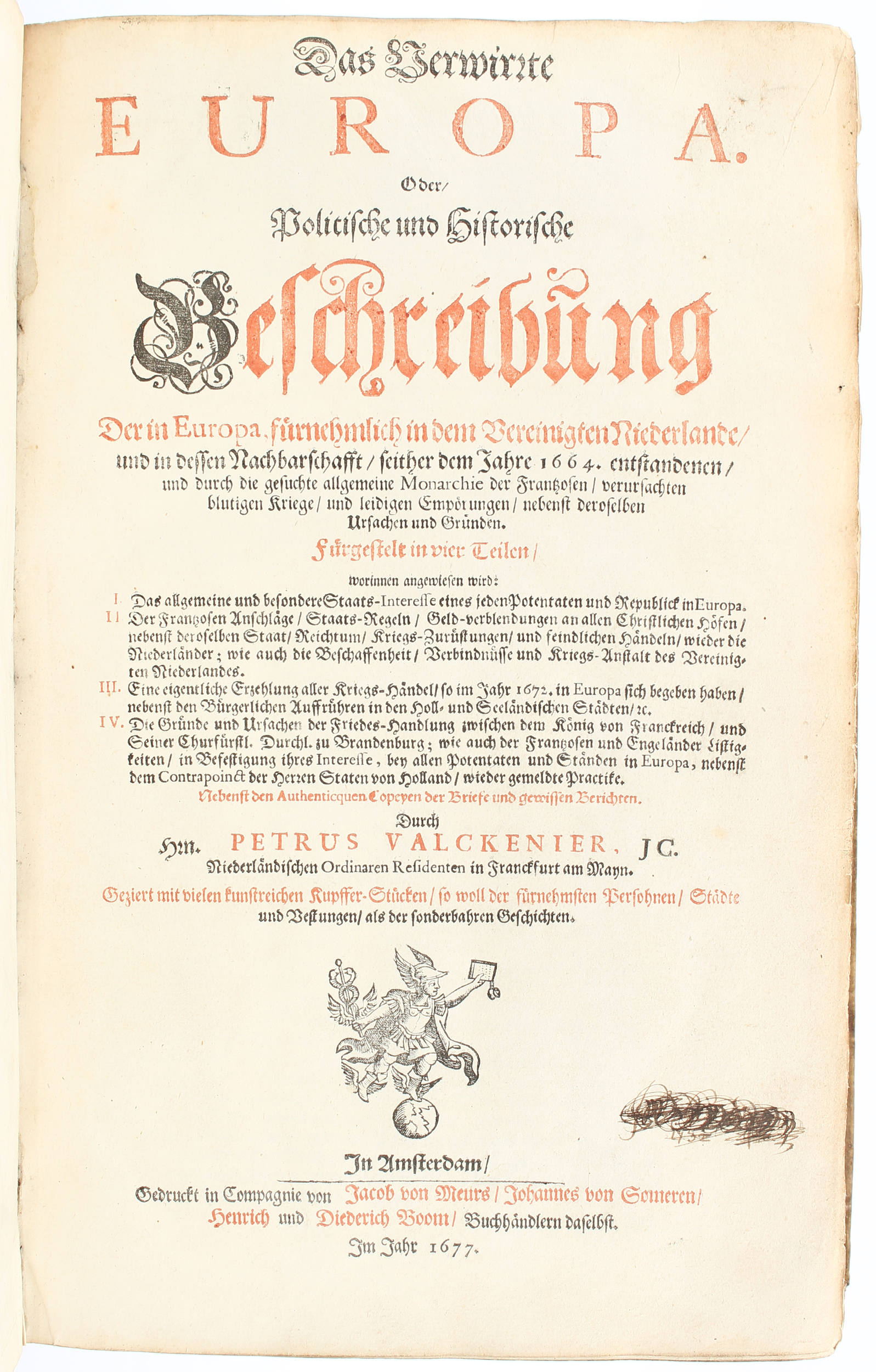Valckenier & Muller, Europa. Bd. 1