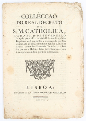 (Karl III.), Collecçao do real decreto