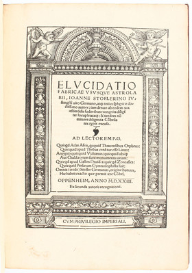 Stoeffler, Elucidatio fabricae ususque astrolabii