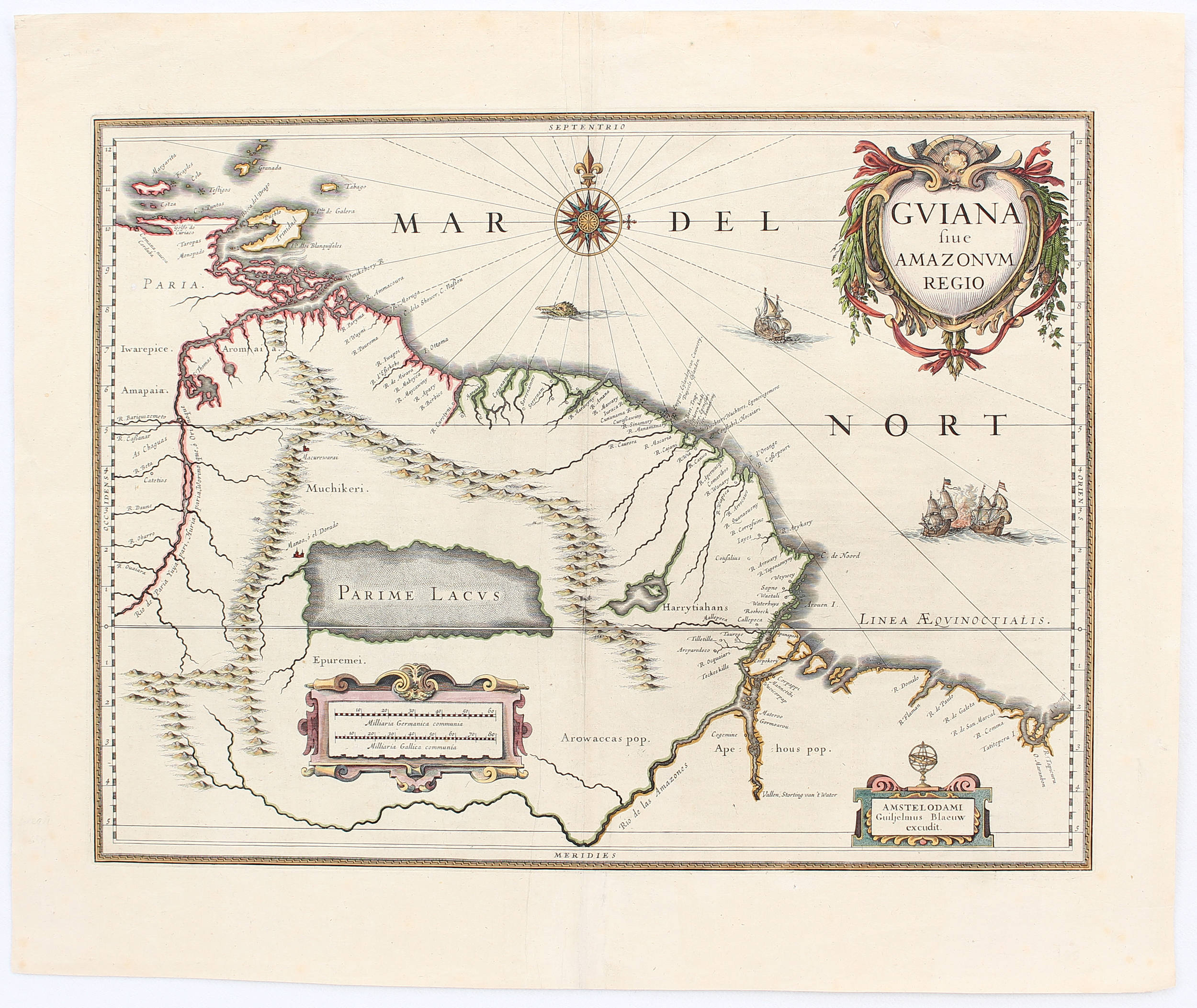 Guyana. W. Blaeu / 2 Bll.