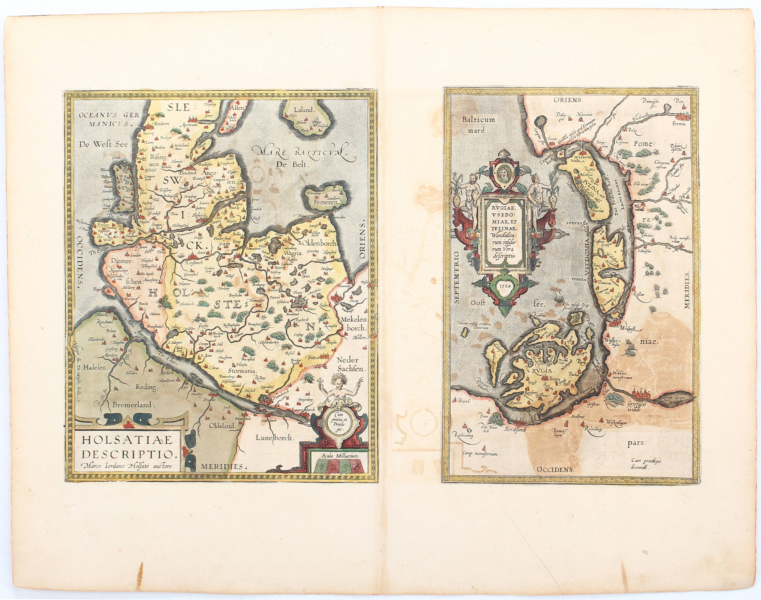 Rügen-Holstein. / 2 Bll. (Ortelius)