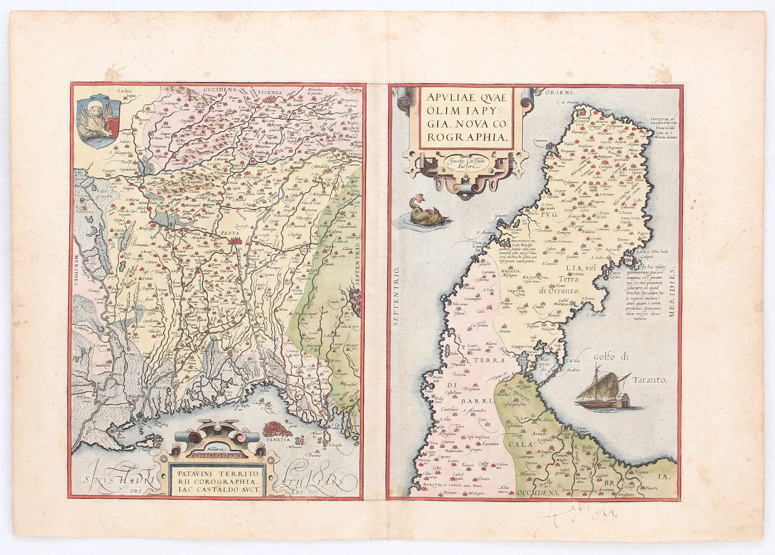 Padua-Apulien. (Ortelius)