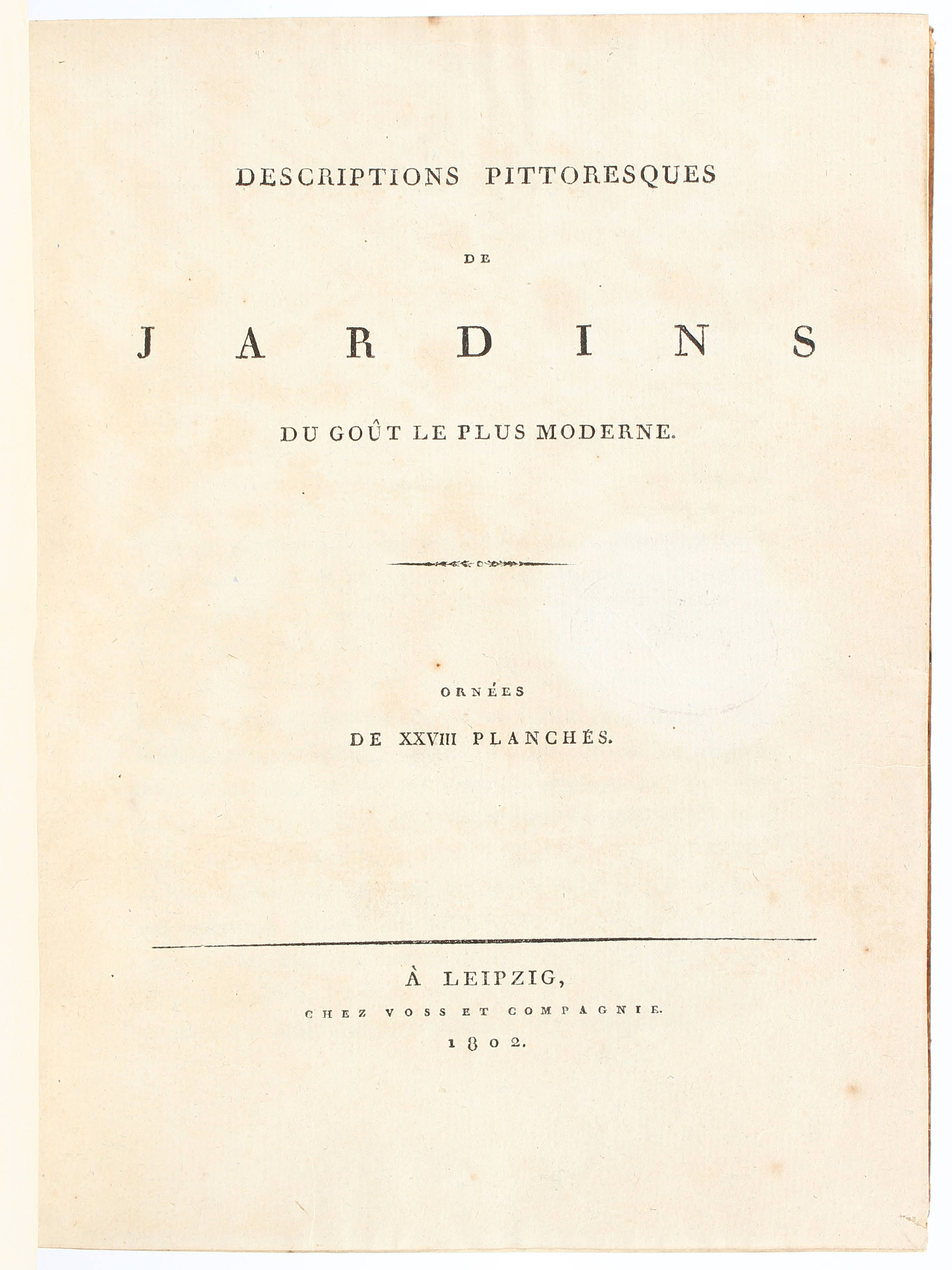 (Stieglitz), Descriptions de jardins