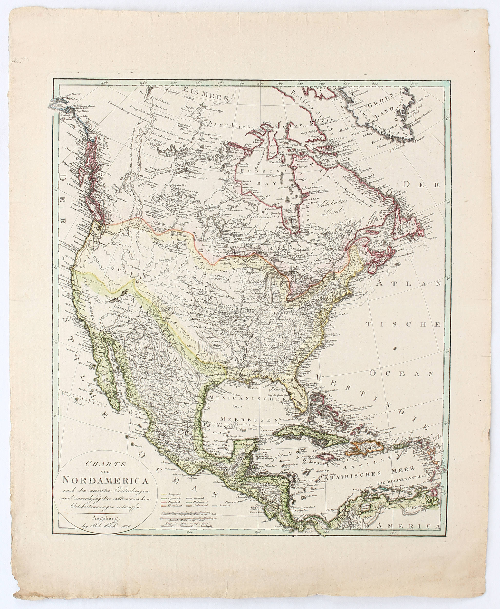 Amerika. 3 Bll. Walch 1814/1820