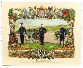 Erinnerungsblätter des Infanterie-Regiments. 2 Bll.