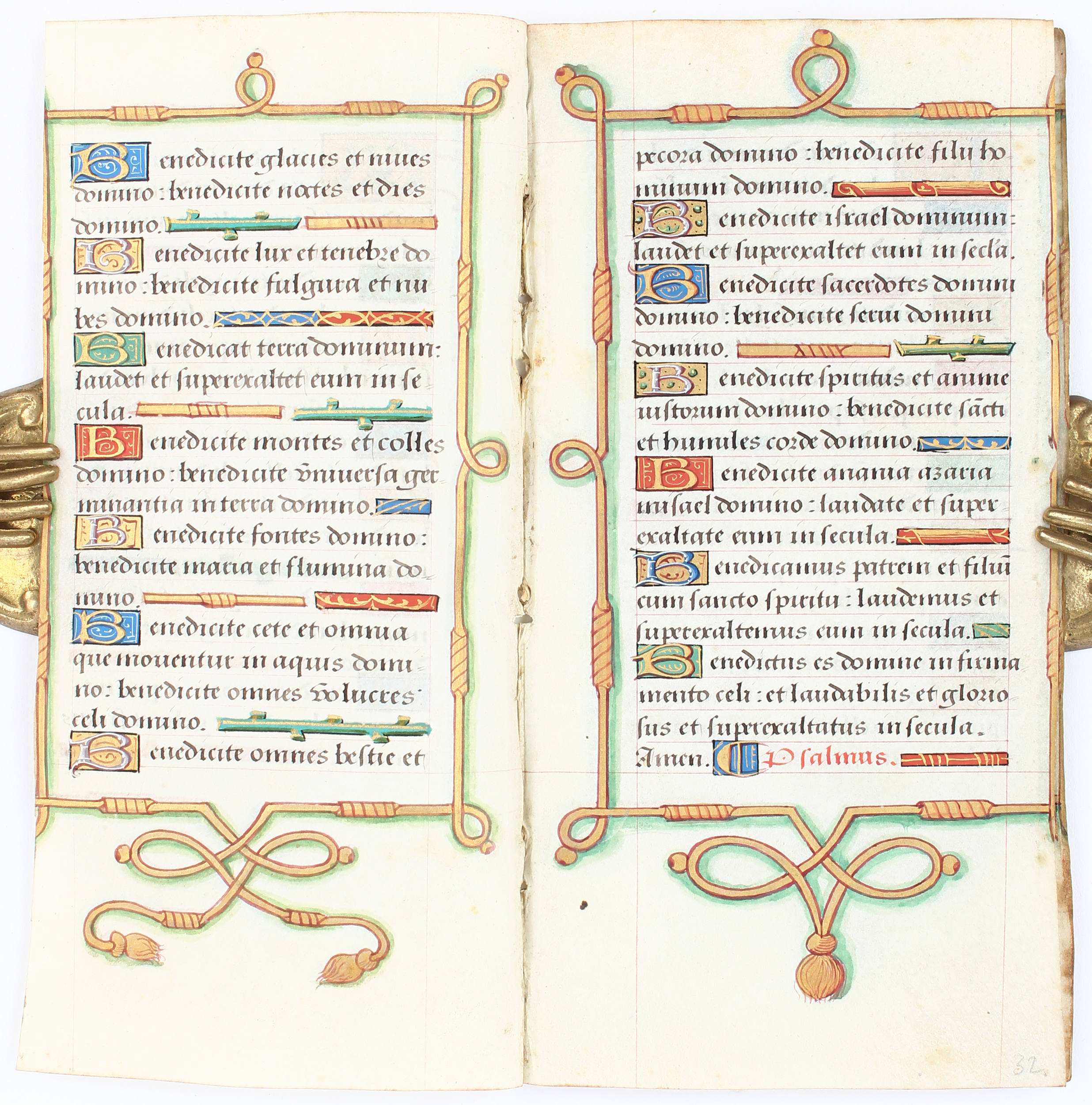 Gebetbuch, 7 Bll. (Kordelbordüre)