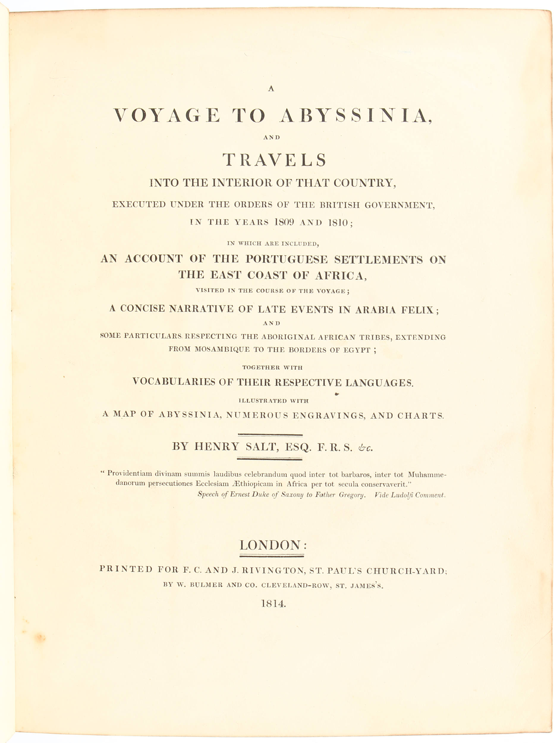 Salt, Voyage to Abyssinia