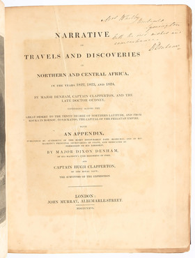 Denham/Clapperton, Travels