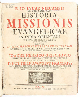 Niekamp, Historia missionis evangelicae