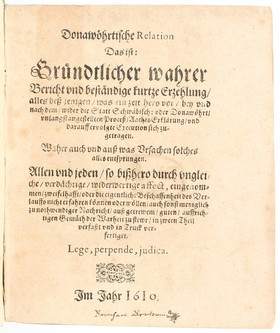 (Jocher), Donauwörthische Relation