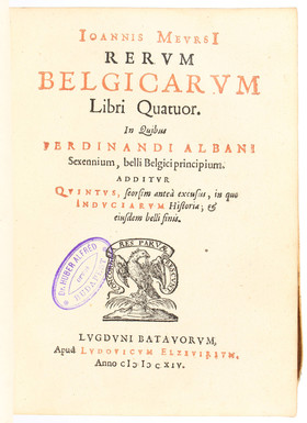 Meursius, Rerum Belgicarum + Beiband