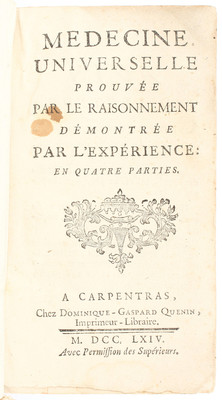 Ailhaud, Medicine universelle