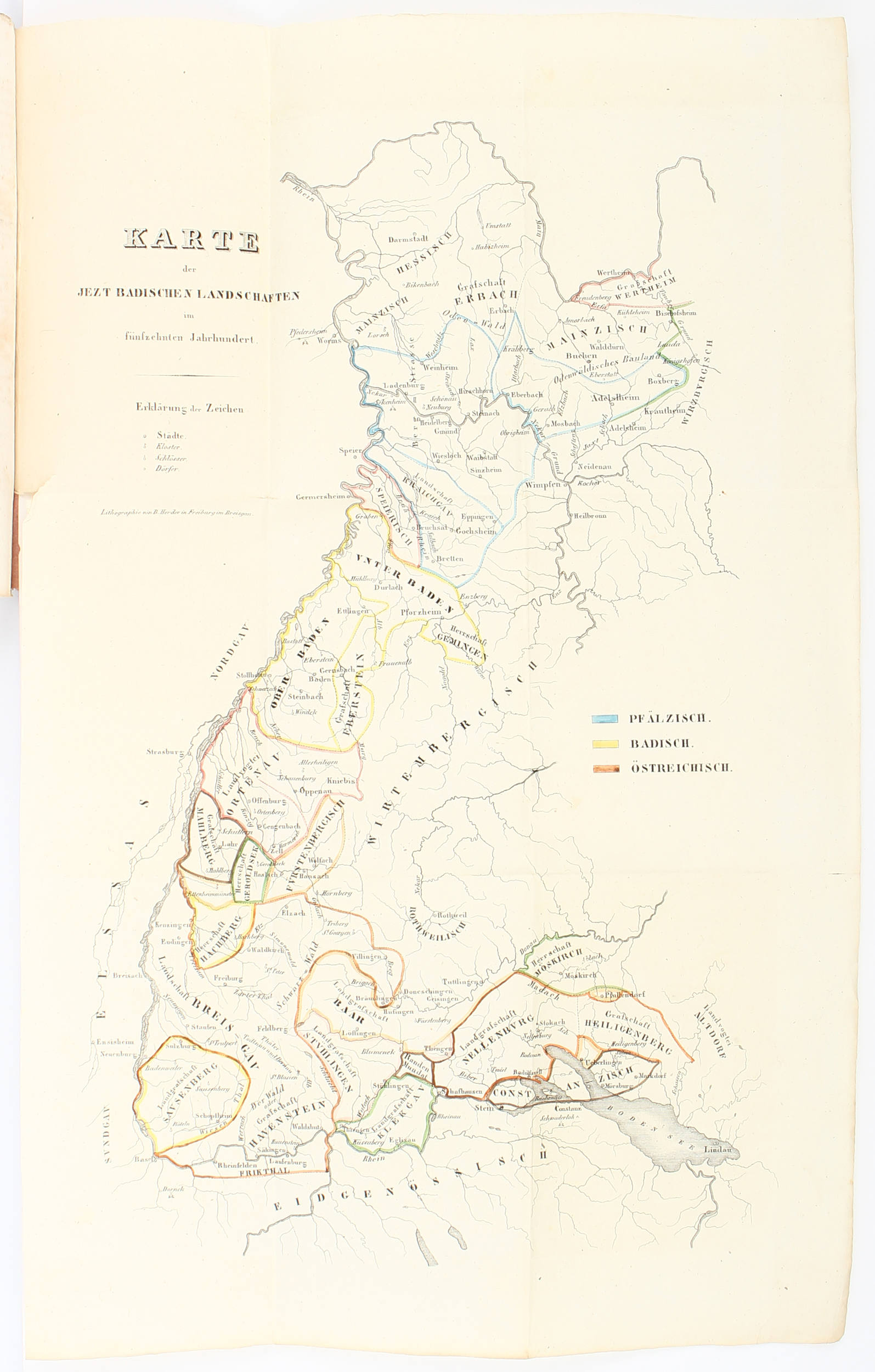 Bader, Badische Landes-Geschichte. 7 Bde.