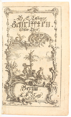 Lessing, Schrifften. 6 in 3 Bdn.