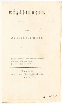 Kleist, Erzählungen. 2 Bde.