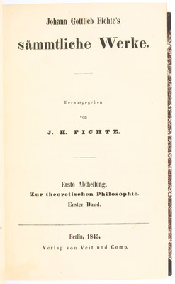 Fichte, Sämmtliche Werke. 8 Bde.